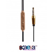 OkaeYa-Pure Metal Handsfree Full Bass Stereo Headset with 3.5 mm Jack Compitable for MI Note Note 5 Pro & One Plus 6 Mobile